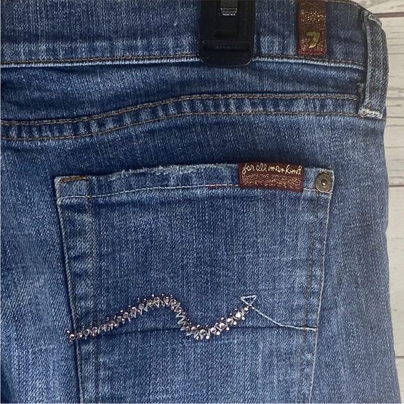 7 For All Mankind Jeans *Shortened Length 28.5" Inseam - Picture 9 of 13